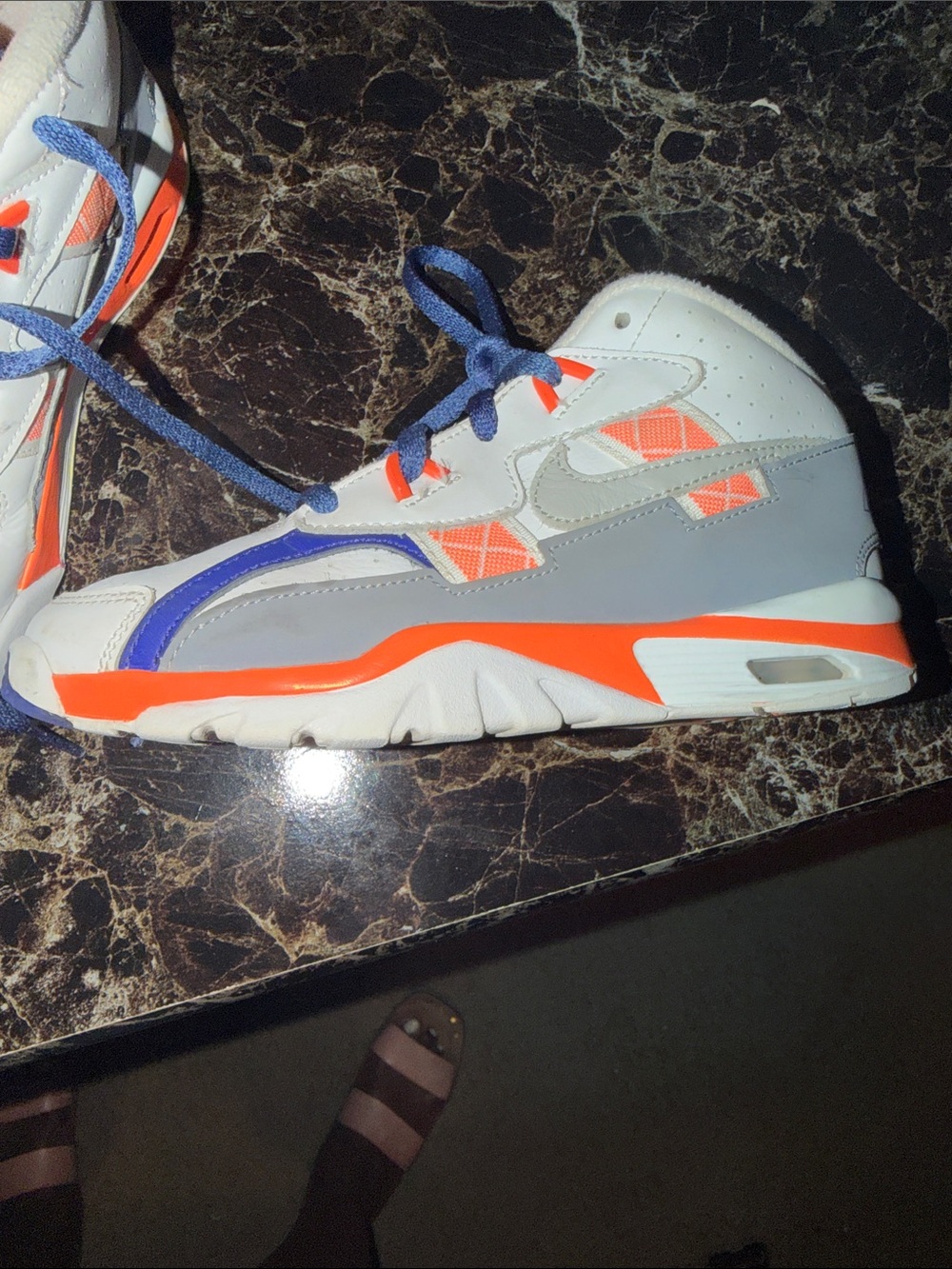 Nike Air Trainer SC
Bo Jackson Kids Athletic Sneakers in White, Blue & Orange -